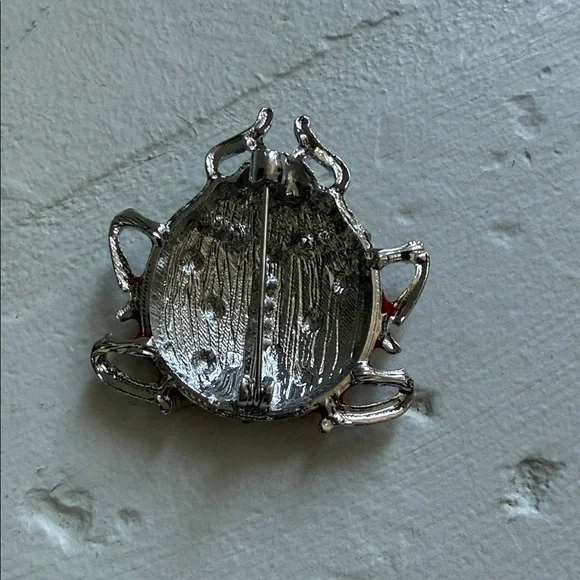 Red and Black Ladybug Brooch - Picture 4 of 5